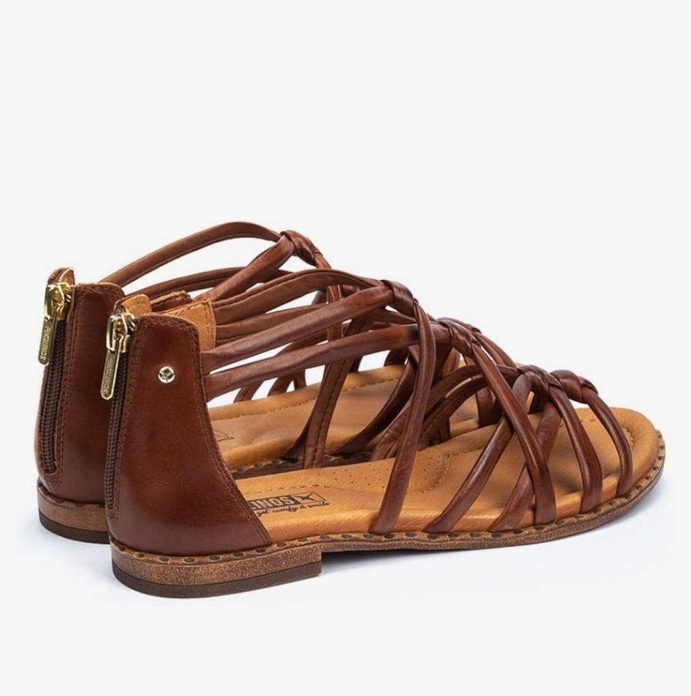 PIKOLINOS Brown Flat Strappy Sandals - Picture 2 of 10